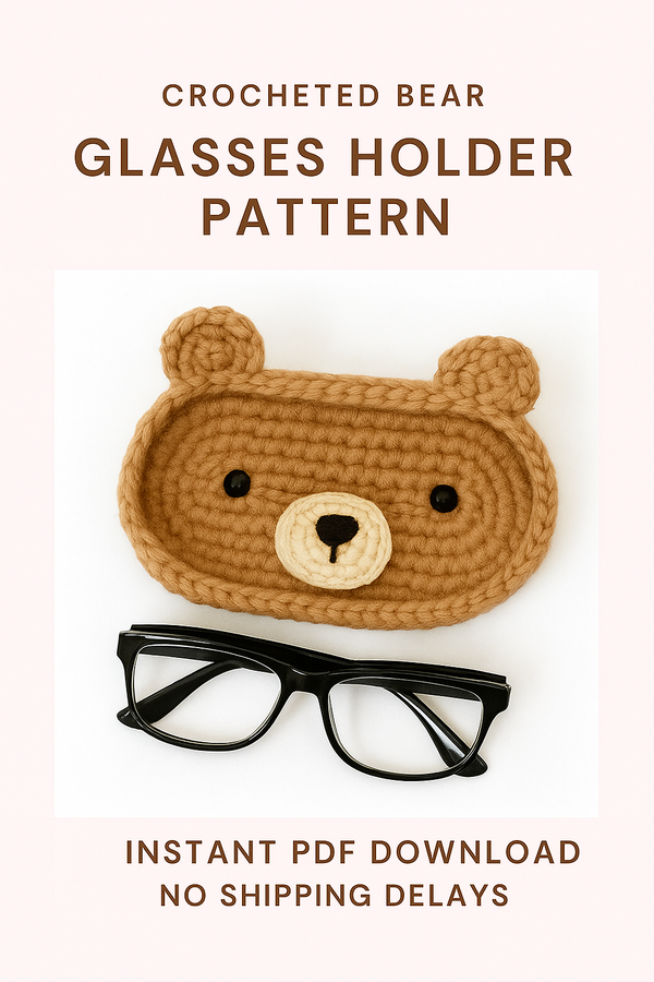 Adorable Bear Glasses Case PDF Pattern