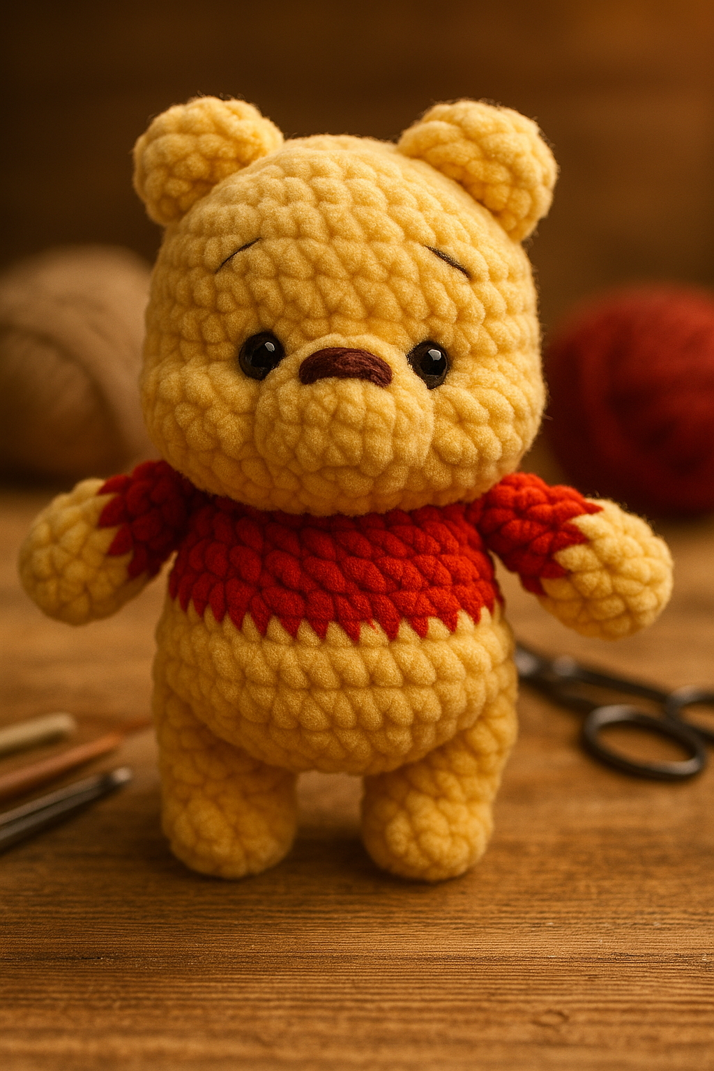 Crochet Your Own Winnie Bear – Easy Amigurumi Pattern